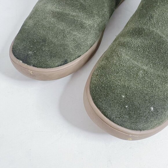 Koolaburra UGG Women's Olive Green Suede Shearling Lined Ankle Bootie Size 6 - Picture 8 of 11